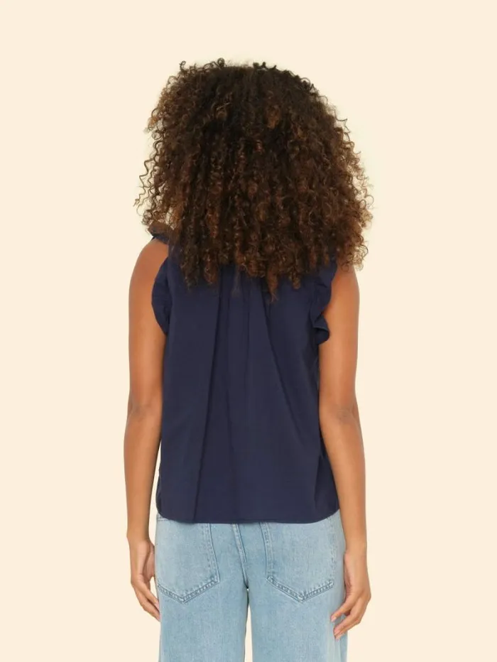Xirena Navy Bex Top Women Tops