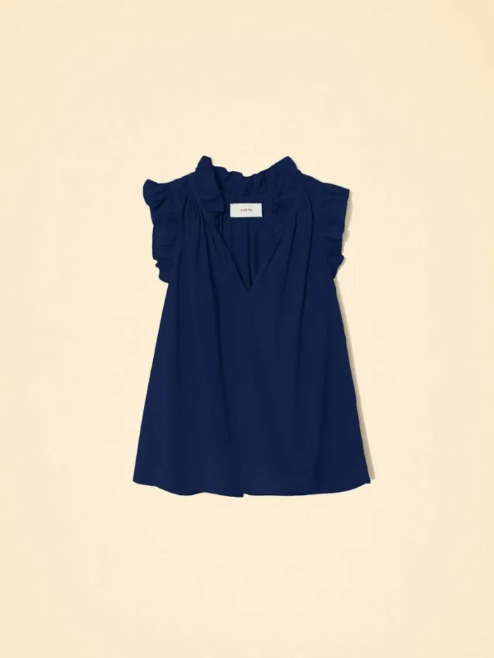 Xirena Navy Bex Top Women Tops