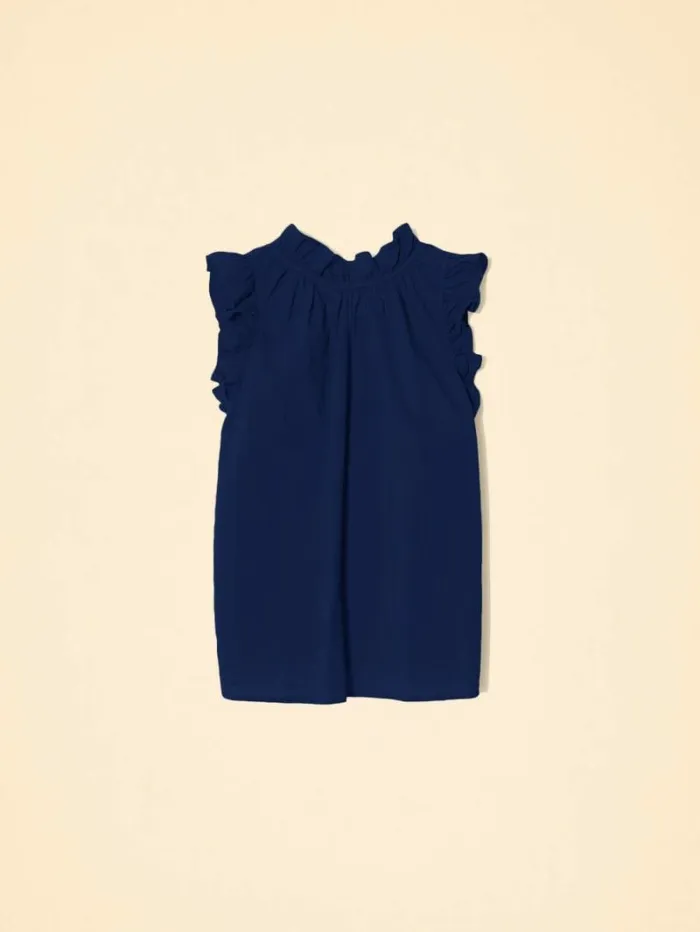 Xirena Navy Bex Top Women Tops