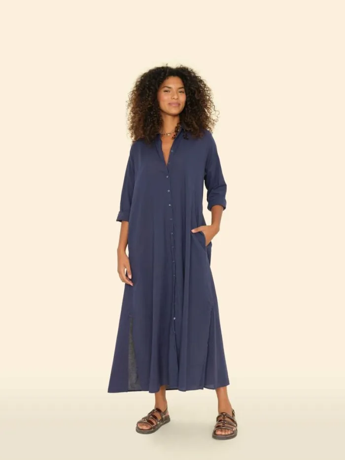 Xirena Navy Boden Dress Women Dresses