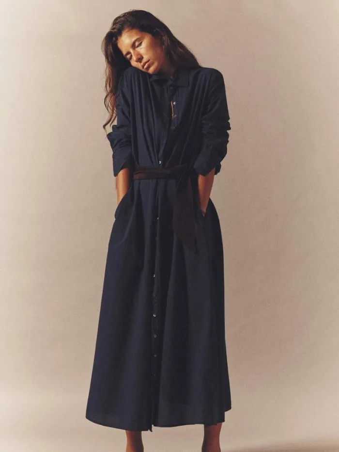 Xirena Navy Boden Dress Women Dresses