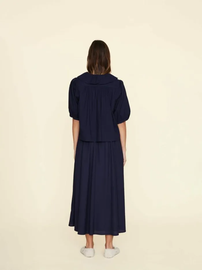 Xirena Navy Stela Skirt Women Skirts