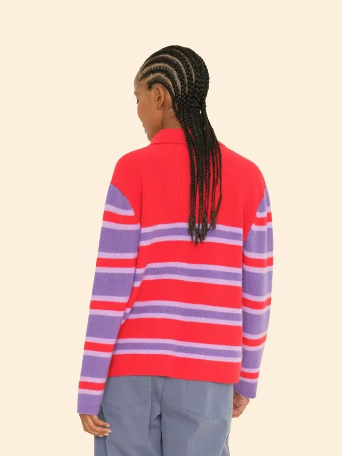 Xirena Red Petals Maude Sweater Women Sweaters and Jackets