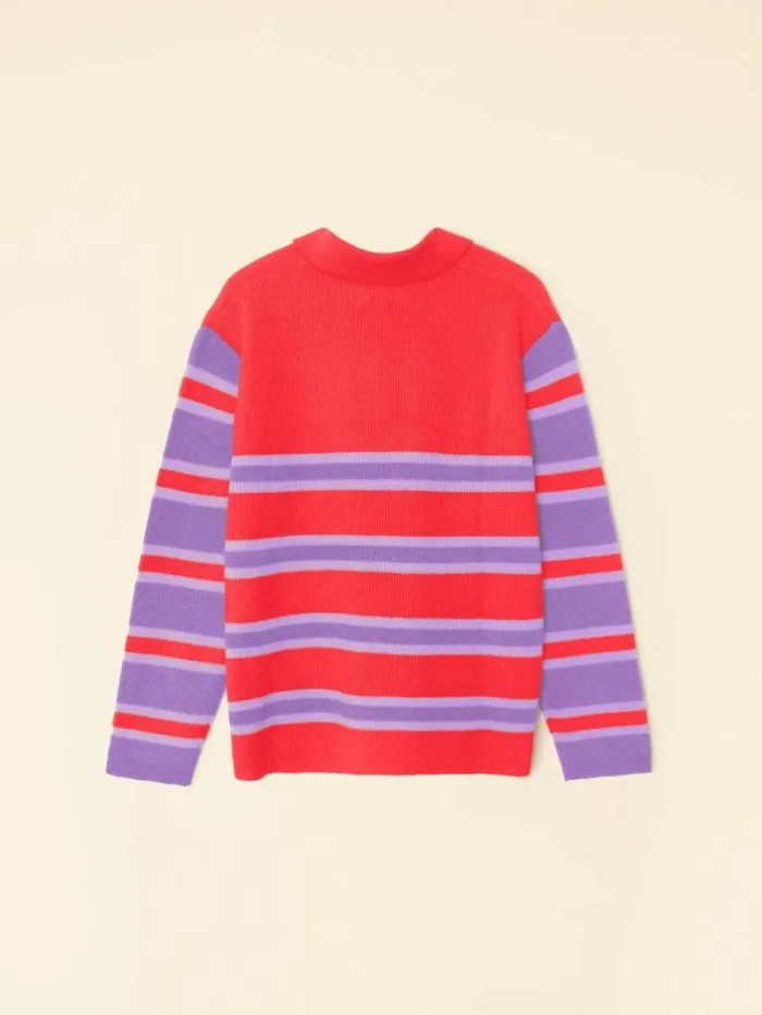 Xirena Red Petals Maude Sweater Women Sweaters and Jackets