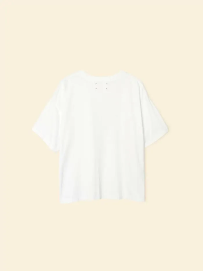 Xirena White Palmer Tee Women Sweats and Tees