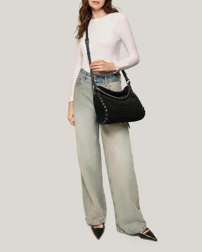 Zen Hobo Black Suede Women Aimee Kestenberg Hobos